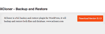 Xcloner plugin backup wordpress